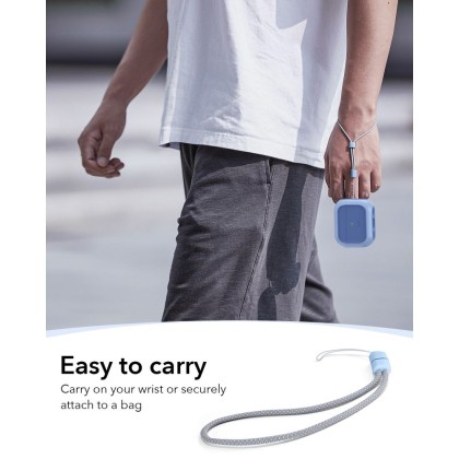 360 градусов калъф за слушалки с MagSafe за Apple AirPods Pro 3 от ESR Orbit Halolock - Powder Blue