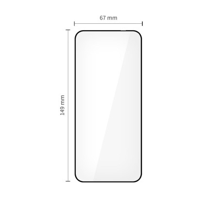 2 x Стъклен протектор за дисплей на Motorola Edge 50 Neo / 60 Neo от Tech-Protect Glass Fit+ - Black