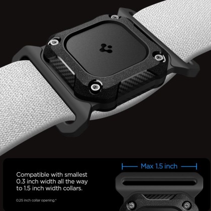 SPIGEN TOUGH ARMOR APPLE AIRTAG FOR PET COLLAR BLACK