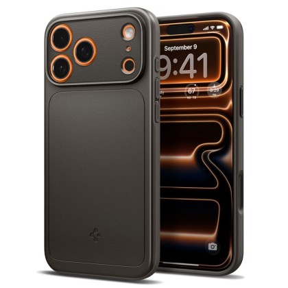 Тънък кейс с MagSafe за iPhone 17 Pro Max от Spigen Thin Fit Mag - Gunmetal