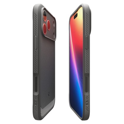 Удароустойчив кейс за iPhone 17 Pro от Spigen Rugged Armor - Grey
