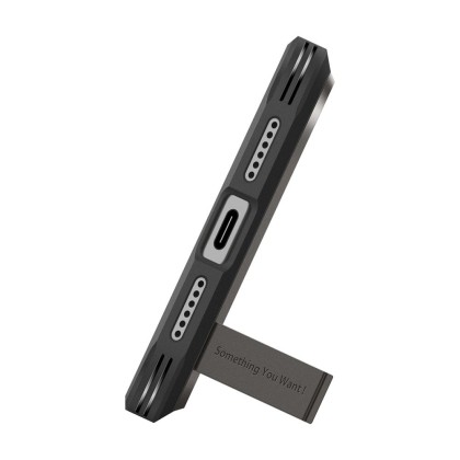  Удароустойчив кейс с MagSafe за iPhone 17  Pro от Spigen Tough Armor T Mag - Gunmetal
