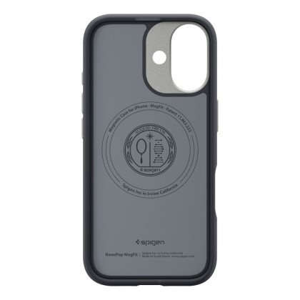 Удароустойчив кейс с MagSafe за iPhone 17 от Spigen Nano Pop - Black Sesame