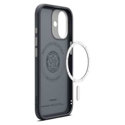 Удароустойчив кейс с MagSafe за iPhone 17 от Spigen Nano Pop - Black Sesame