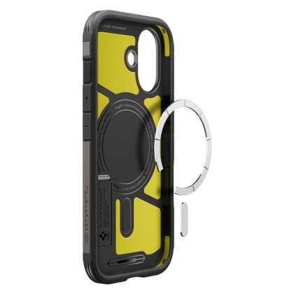  Удароустойчив кейс с MagSafe за iPhone 17 от Spigen Tough Armor T Mag - Gunmetal