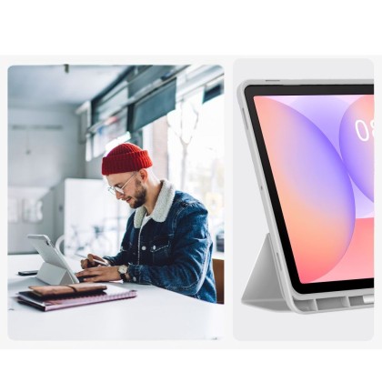 Силиконов калъф за Samsung Galaxy Tab S9 (11.0") / S9 FE / S10 FE / S10 Lite 10.9" от Tech-Protect SC PEN - Grey
