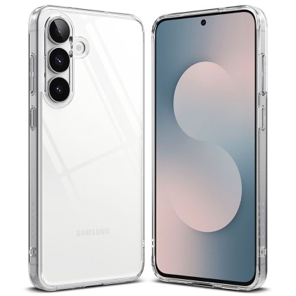 Удароустойчив твърд кейс за Samsung Galaxy S25 FE от Ringke Fusion - Clear