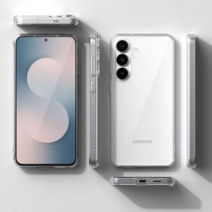Удароустойчив твърд кейс за Samsung Galaxy S25 FE от Ringke Fusion - Clear