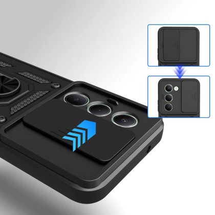 Удароустойчив калъф за Xiaomi Redmi 15 4G / 5G от Tech-Protect CamShield Pro - Black