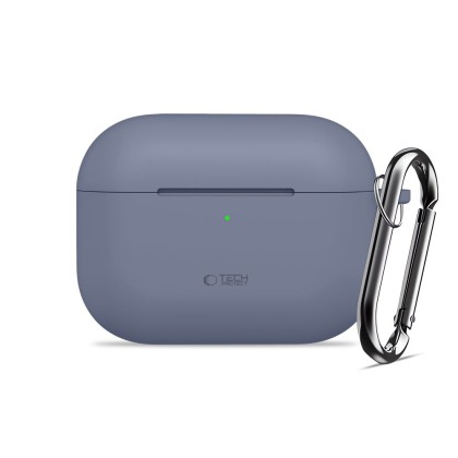Силиконов калъф за слушалки Apple AirPods Pro 3 от Tech-Protect Silicone Hook - Baby Blue