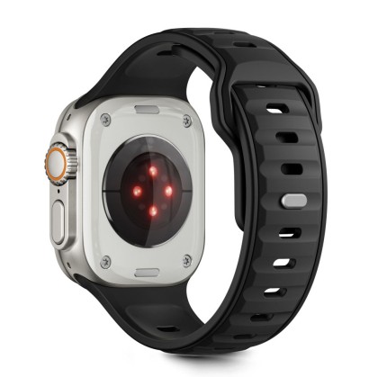 TECH-PROTECT ICONBAND LINE APPLE WATCH 8 / 9 / 10 / 11 / SE / ULTRA (44 / 45 / 46 / 49 MM) BLACK/BLACK