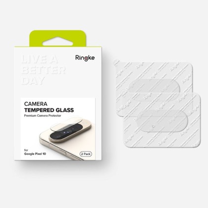 2 броя стъклени протектори за камера на Google Pixel 10 от Ringke Oslona Aparatu - Прозрачни
