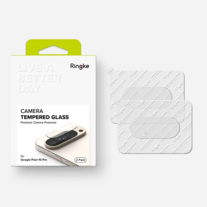 2 броя стъклени протектори за камера на Google Pixel 10 Pro от Ringke Oslona Aparatu - Прозрачни