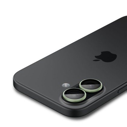 OSŁONA APARATU SPIGEN OPTIK PRO GLAS.TR ”EZ FIT” CAMERA PROTECTOR 2-PACK IPHONE 16 / 16 PLUS / 17 GREEN