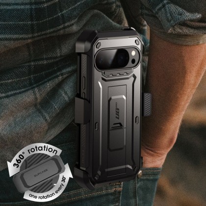 360 градусов калъф за Google Pixel 10 Pro XL Supcase Unicorn Beetle Pro - Black