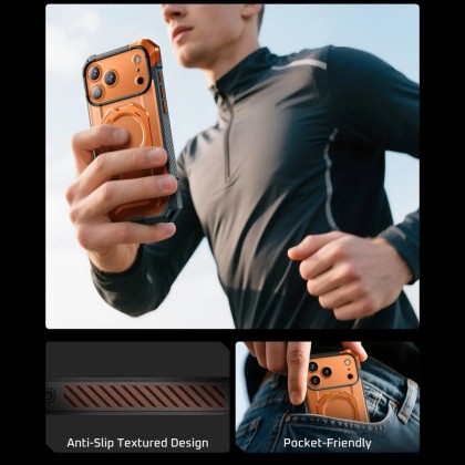 SUPCASE UB GRIP MAG MAGSAFE IPHONE 17 PRO MAX CLEAR/CORAL