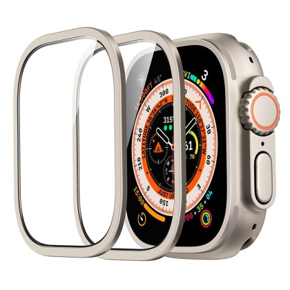 SZKŁO HARTOWANE ESR ARMORITE TEMPERED GLASS 2-PACK APPLE WATCH ULTRA 1 / 2 / 3 (49 MM) TITANIUM
