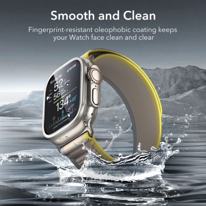 SZKŁO HARTOWANE ESR ARMORITE TEMPERED GLASS 2-PACK APPLE WATCH ULTRA 1 / 2 / 3 (49 MM) TITANIUM
