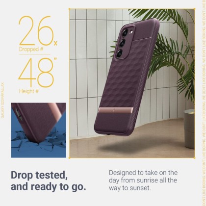 Удароустойчив кейс за Samsung Galaxy S23 от Caseology Parallax - Burgundy