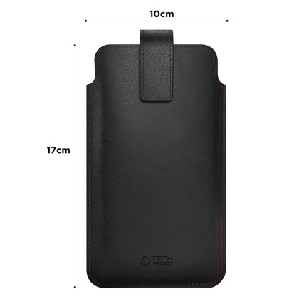 Универсален калъф за телефон за 6.0 / 6.9 инча от Tech Protect SM65 - Черен / Червен