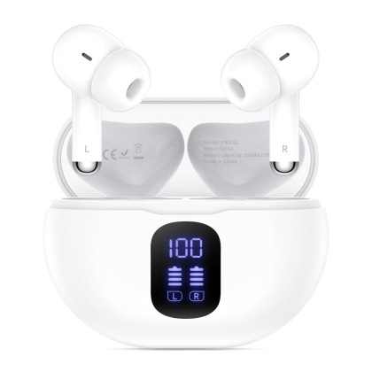 TECH-PROTECT ULTRABOOST TWS EARPHONE PRO G2 WHITE