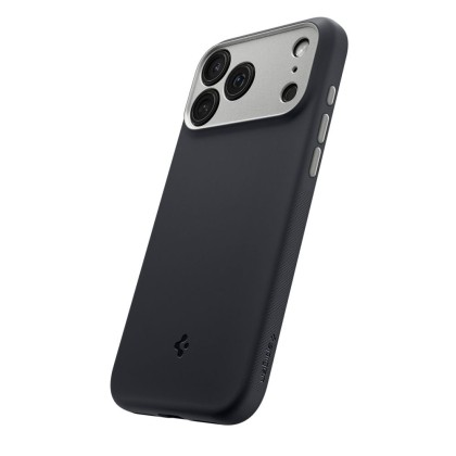 Удароустойчив кейс с MagSafe за iPhone 17 Pro Max от Spigen Nano Pop - Black Sesame