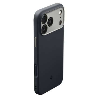 Удароустойчив кейс с MagSafe за iPhone 17 Pro Max от Spigen Nano Pop - Black Sesame