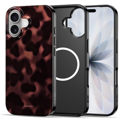 Твърд калъф с MagSafe пръстен за iPhone 16 от Tech-Protect Lamano - Panther