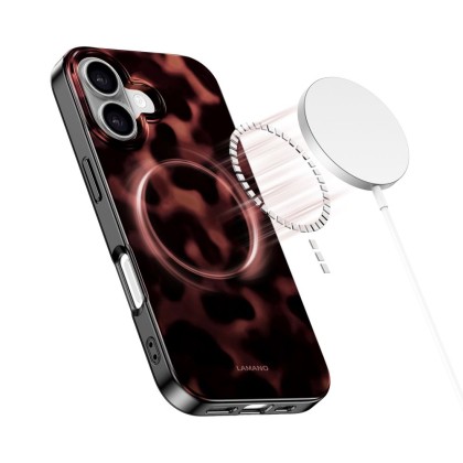 Твърд калъф с MagSafe пръстен за iPhone 16 от Tech-Protect Lamano - Panther