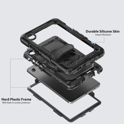 360 градусов калъф за таблет Samsung Galaxy Tab A9 / A11 8.7  от Tech-Protect Solid - Black