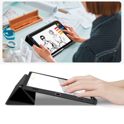 Силиконов калъф за Samsung Galaxy Tab S8 Ultra / S9 Ultra / S10 Ultra / S11 Ultra 14.6 от Tech-Protect SC PEN - Black