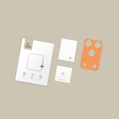 Алуминиева рамка за камера на iPhone 17 Pro Max от Tech-Protect Camalloy Fit+ - Cosmic Orange