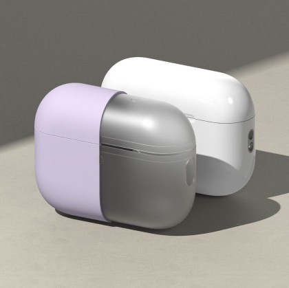 Силиконов калъф за слушалки Apple AirPods Pro 3 от Ringke Silicone - Light Purple