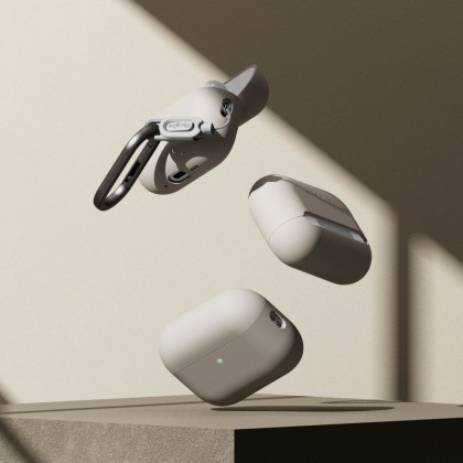 Силиконов калъф за слушалки Apple AirPods Pro 3 от Ringke Silicone - Stone