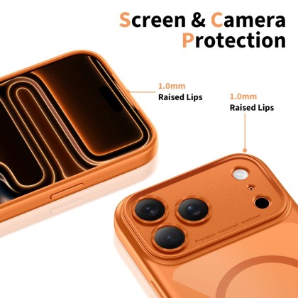 TECH-PROTECT MAGPEAK MAGSAFE CC IPHONE 17 PRO COSMIC ORANGE/CLEAR