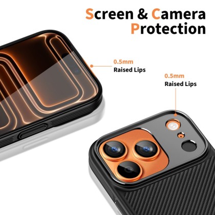 TECH-PROTECT KEVLAR ARAMID MAGSAFE IPHONE 17 PRO MAX BLACK