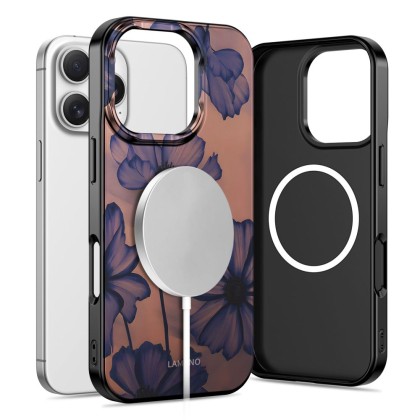Твърд калъф с MagSafe пръстен за iPhone 16 Pro от Tech-Protect Lamano - Velvet Night