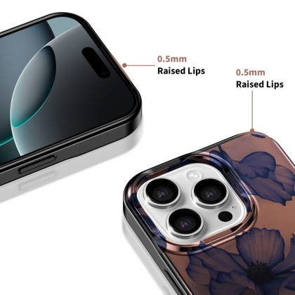 Твърд калъф с MagSafe пръстен за iPhone 16 Pro Max от Tech-Protect Lamano - Velvet Night