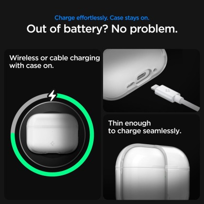 Силиконов кейс за Apple AirPods Pro 3 от Spigen Liquid Crystal - Clear
