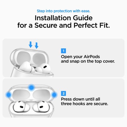 Силиконов кейс за Apple AirPods Pro 3 от Spigen Liquid Crystal - Clear