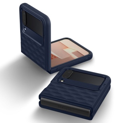 Удароустойчив кейс за Samsung Galaxy Z Flip 4 от Caseology Parallax - Midnight blue