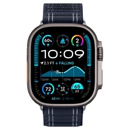 Найлонова каишка за Apple Watch 8 / 9 / 10 / 11 / SE / Ultra (44/45/46/49mm) от Spigen WBF0 - Navy