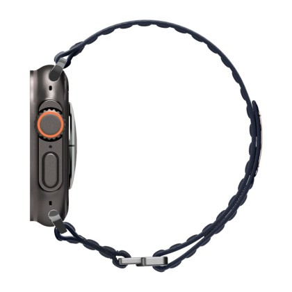 Найлонова каишка за Apple Watch 8 / 9 / 10 / 11 / SE / Ultra (44/45/46/49mm) от Spigen WBF0 - Navy