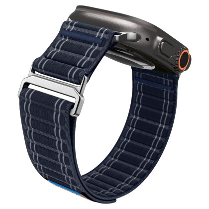 Найлонова каишка за Apple Watch 8 / 9 / 10 / 11 / SE / Ultra (44/45/46/49mm) от Spigen WBF0 - Navy