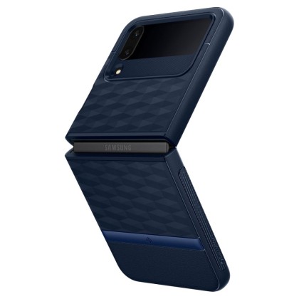 Удароустойчив кейс за Samsung Galaxy Z Flip 4 от Caseology Parallax - Midnight blue
