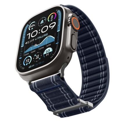Найлонова каишка за Apple Watch 8 / 9 / 10 / 11 / SE / Ultra (44/45/46/49mm) от Spigen WBF0 - Navy