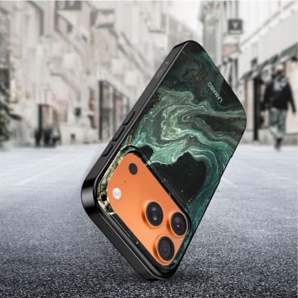 Твърд калъф с MagSafe пръстен за iPhone 17 Pro от Tech-Protect Lamano - Verde Aura