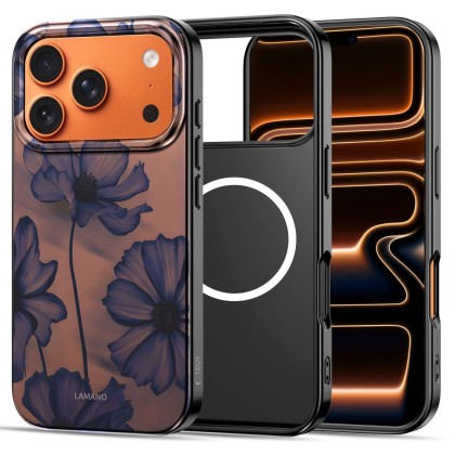 Твърд калъф с MagSafe пръстен за iPhone 17 Pro от Tech-Protect Lamano - Velvet Night