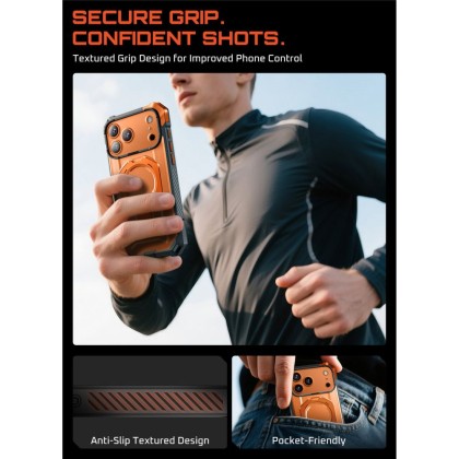Удароустойчив кейс с MagSafe за  Iphone 17 Pro от Supcase UB GRIP MAG - CORAL