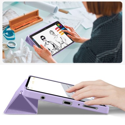 Калъф тип тефтер за Samsung Galaxy Tab A9 / A11 (8.7") от Tech-Protect SmartCase - Violet